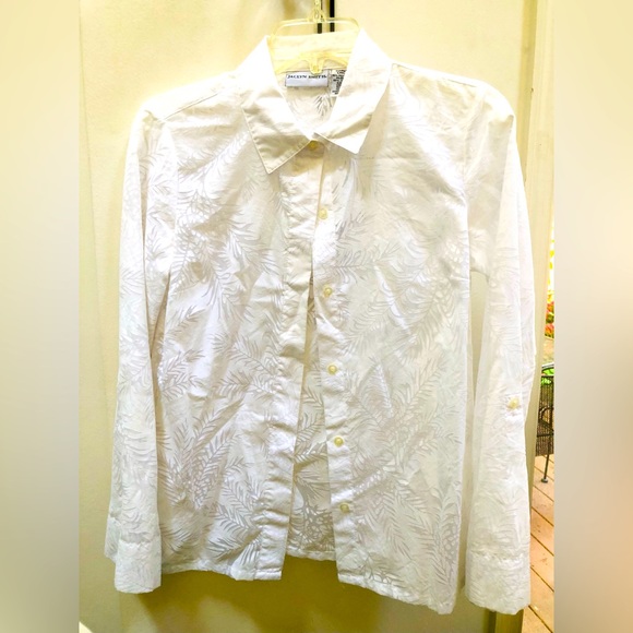 Jaclyn Smith Elegant Cream Blouse - Picture 1 of 7